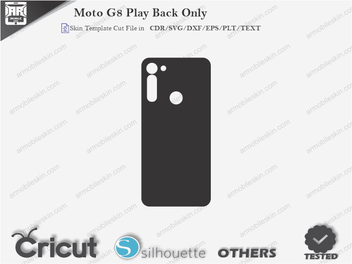Moto G8 Skin Template Vector