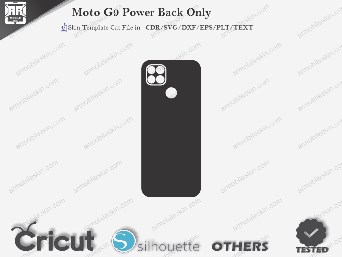 Moto G9 Power Skin Template Vector