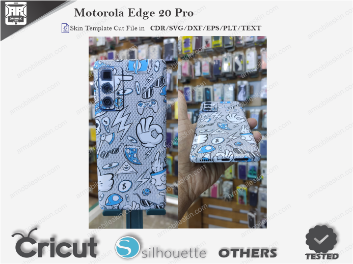 Motorola Edge 20 Pro Skin Template Vector