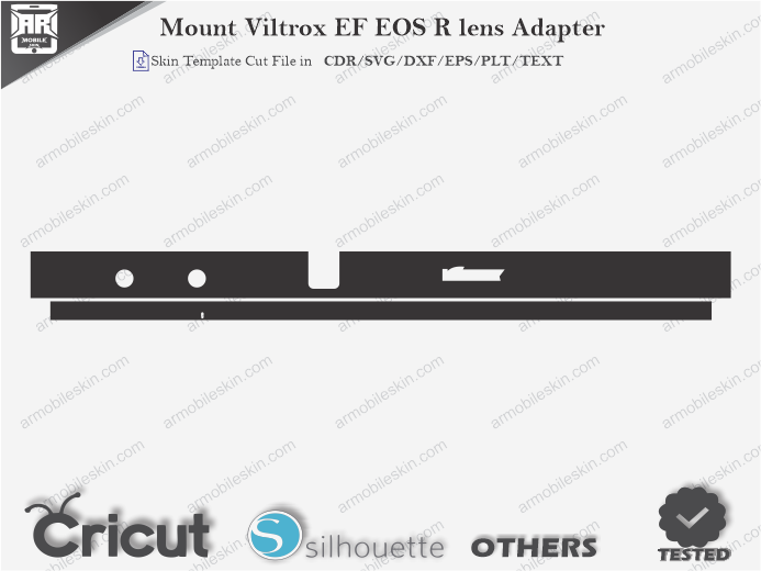 Mount Viltrox EF EOS R lens Adapter Skin Template Vector