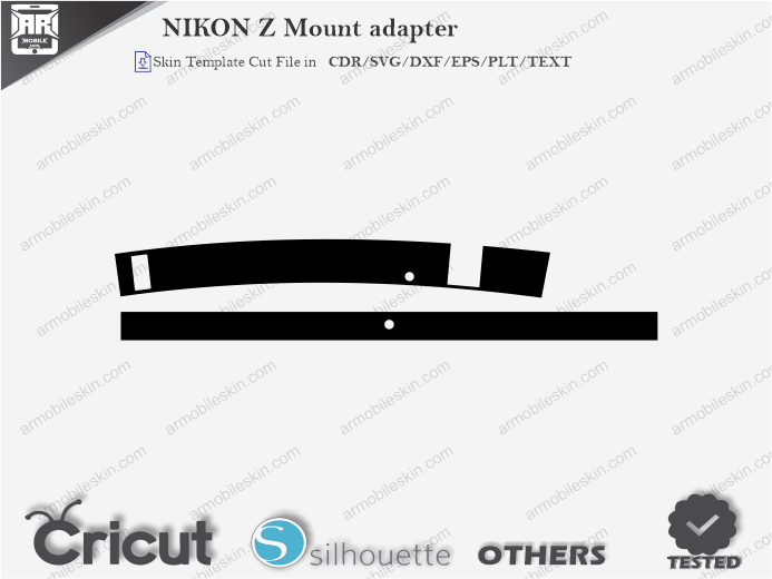 NIKON Z Mount adapter Skin Template Vector