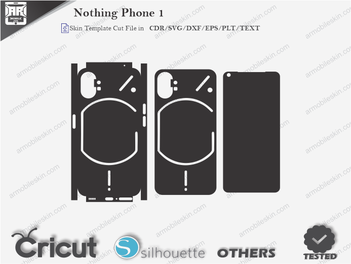 Nothing Phone 1 Skin Template Vector