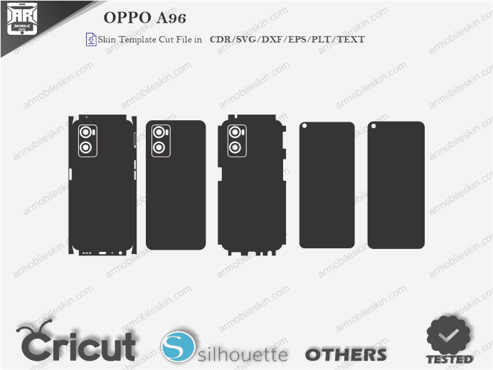 OPPO A96 Skin Template Vector