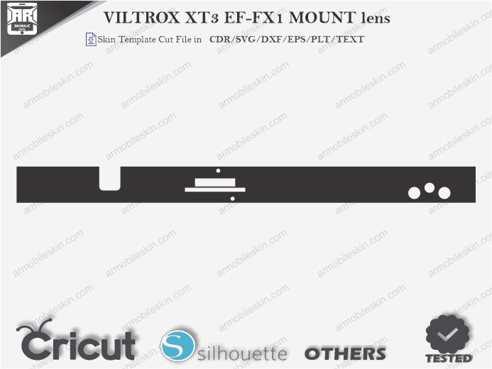 VILTROX XT3 EF-FX1 MOUNT lens Skin Template Vector