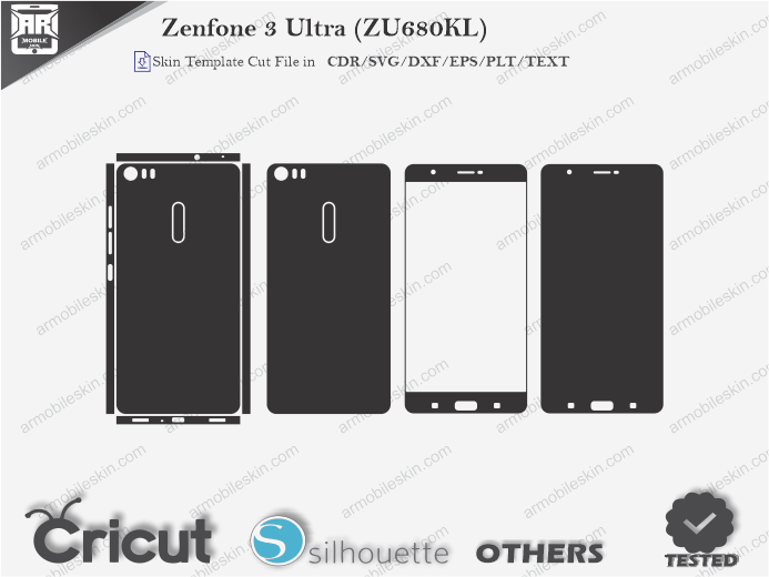 Zenfone 3 Ultra (ZU680KL) Skin Template Vector