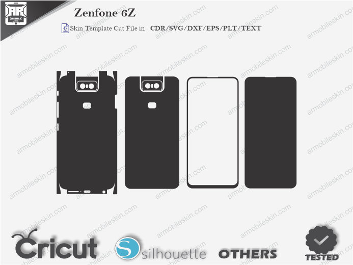 Zenfone 6Z Skin Template Vector