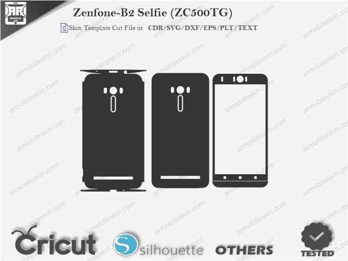 Zenfone-B2 Selfie (ZC500TG) Skin Template Vector