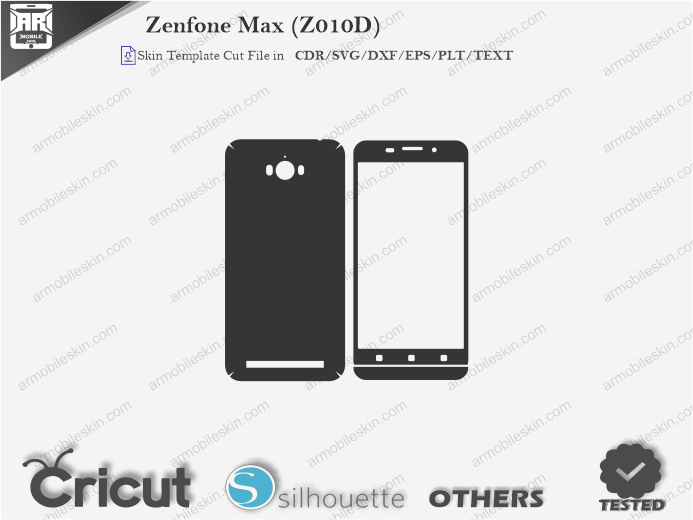 Zenfone Max (Z010D) Skin Template Vector
