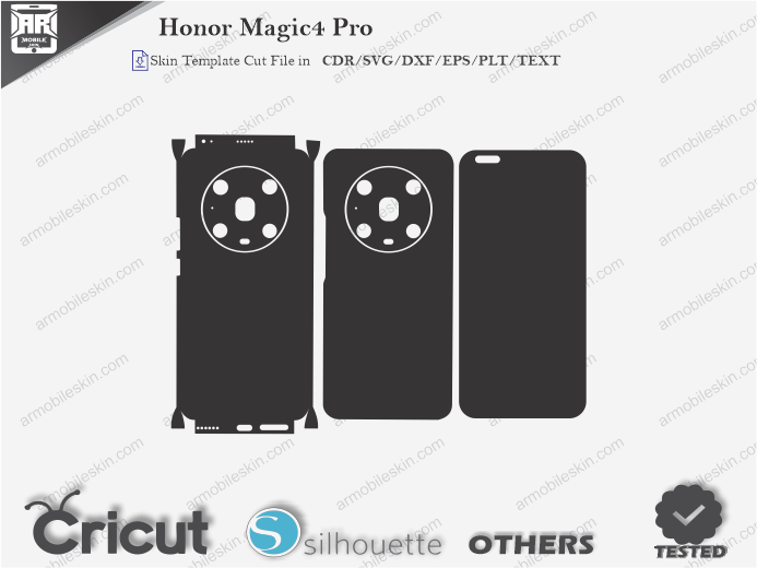 Honor Magic4 Pro Skin Template Vector