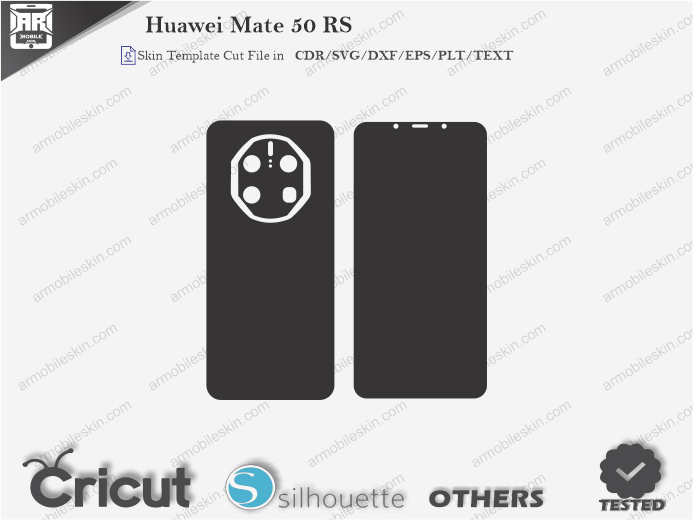 Huawei Mate 50 RS Skin Template Vector
