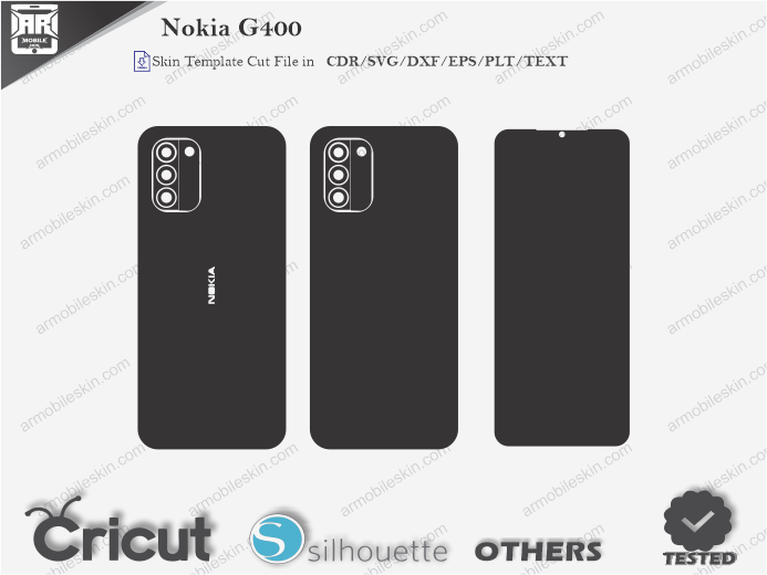 Nokia G400 Skin Template Vector