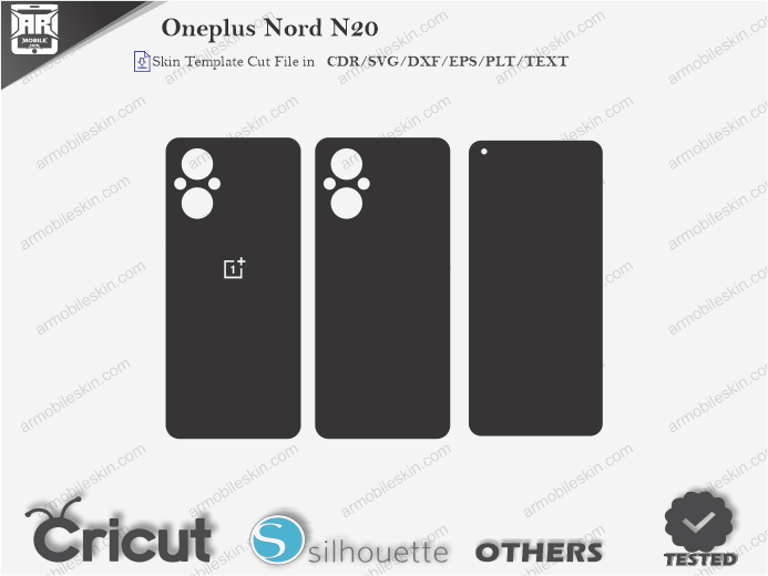 Oneplus Nord N20 Skin Template Vector