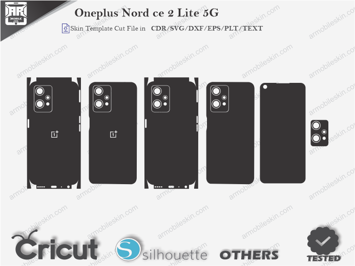 OnePlus Nord ce2 Lite 5G Skin Template Vector