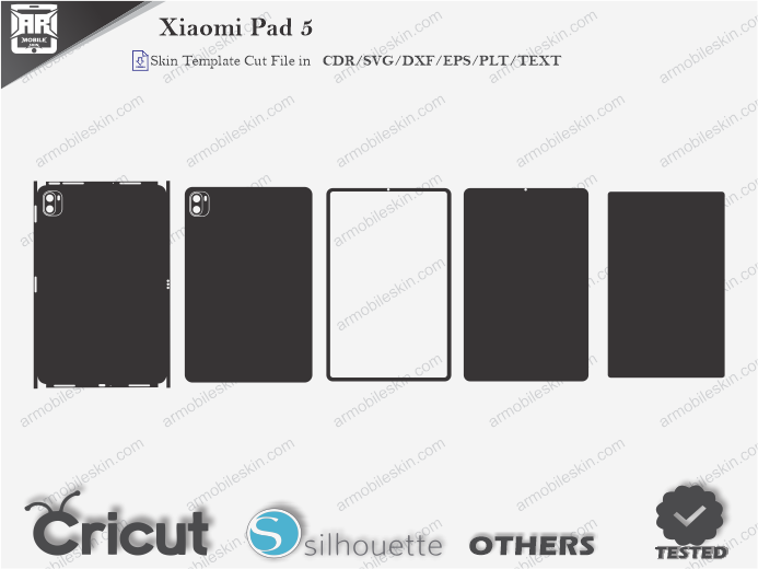 Xiaomi Pad 5 Skin Template Vector