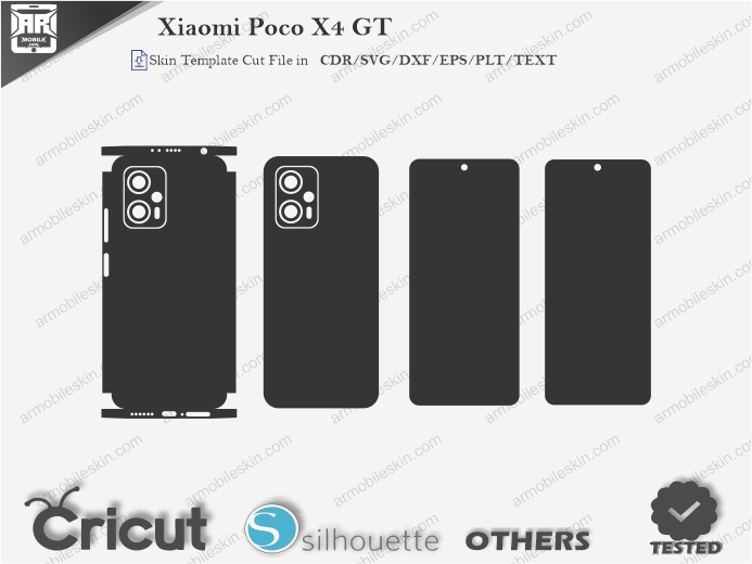 Xiaomi Poco X4 GT Skin Template Vector