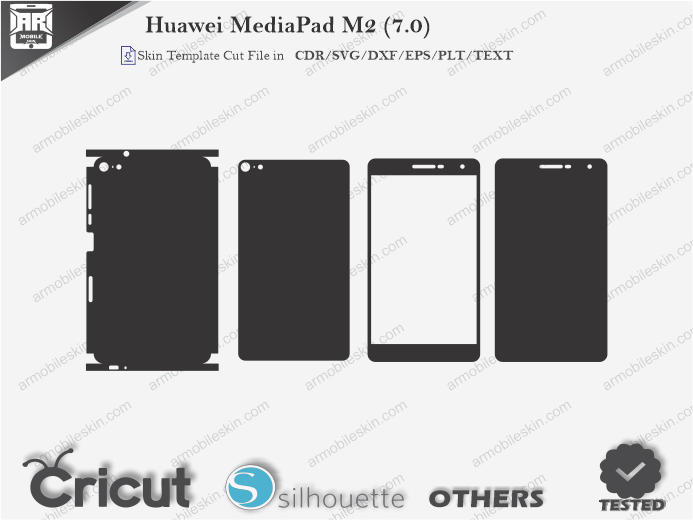 Huawei MediaPad M2 Skin Template Vector