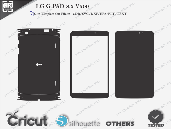 LG G PAD 8.3 V500 Skin Template Vector