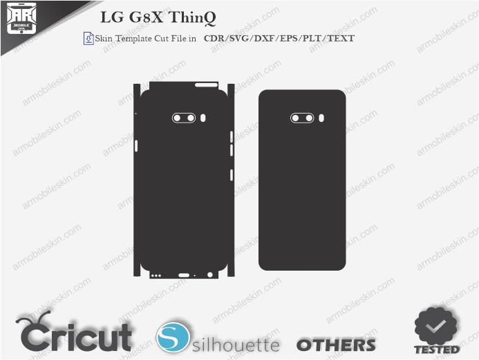 LG G8X ThinQ Skin Template Vector