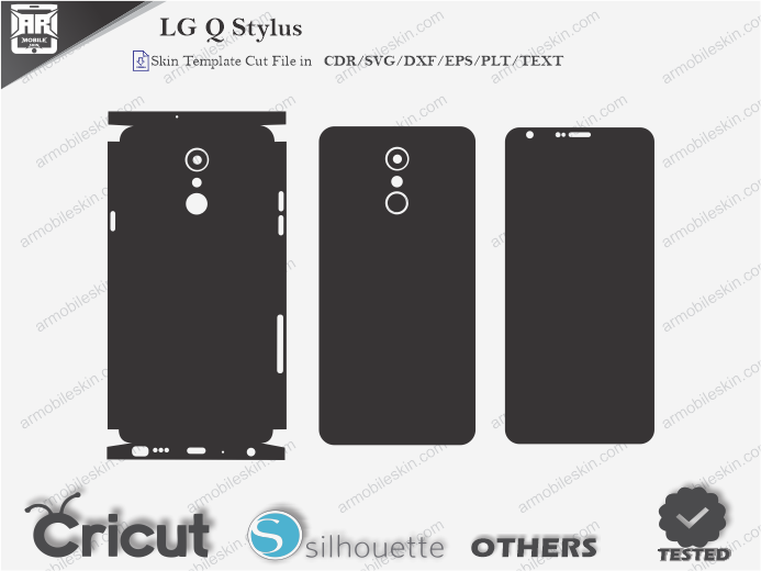 LG Q Stylus Skin Template Vector