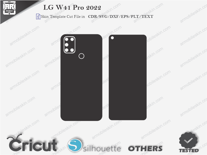 LG W41 Pro Skin Template Vector