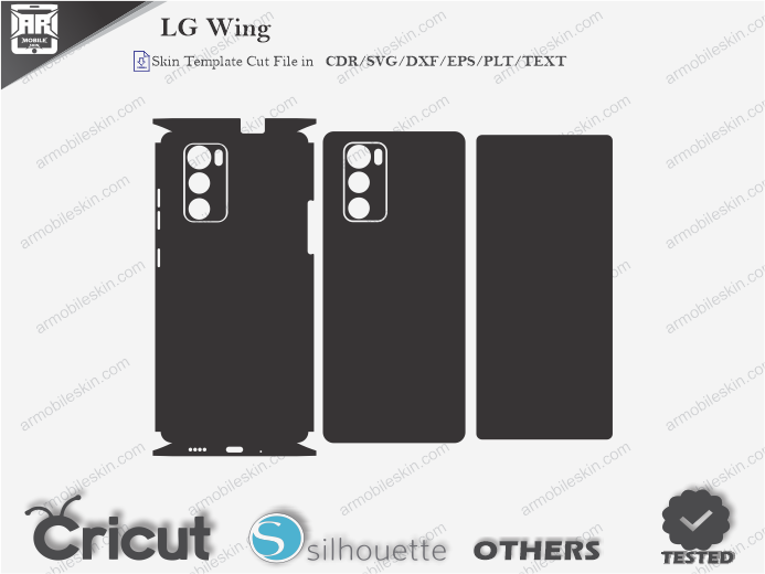 LG Wing Skin Template Vector