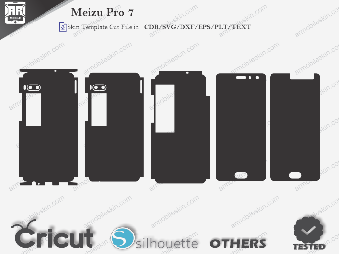 Meizu Pro 7 Skin Template Vector