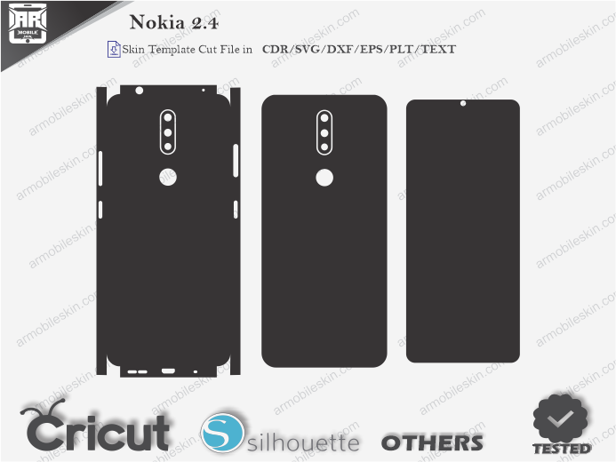 Nokia 2.4 Skin Template Vector