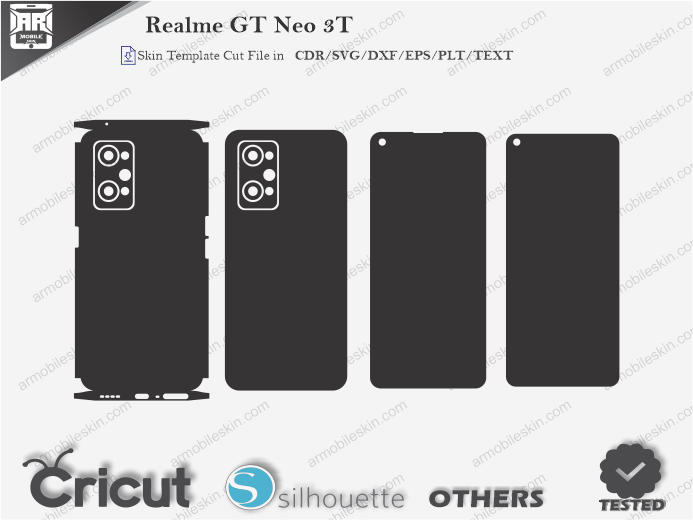 Realme GT Neo 3T Skin Template Vector