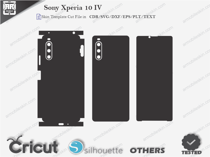 Sony Xperia 10 IV Skin Template Vector