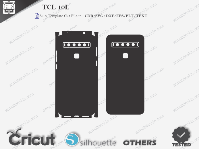 TCL 10L Skin Template Vector