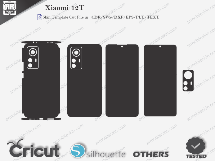 Xiaomi 12T Skin Template Vector