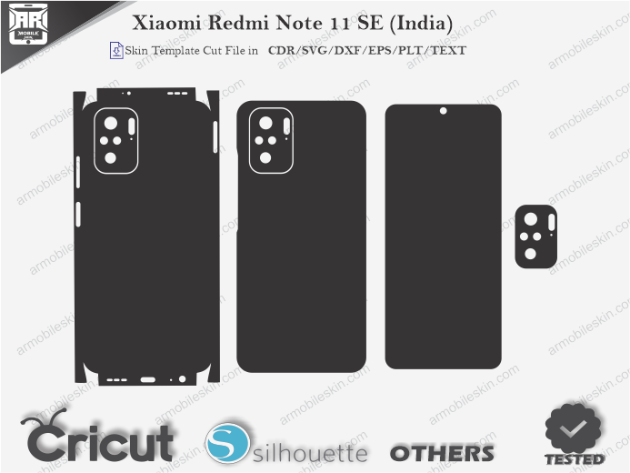 Xiaomi Redmi Note 11 SE (India) Skin Template Vector