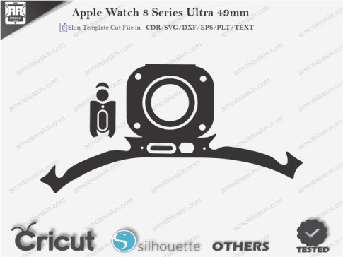 Apple Watch 8 Series Ultra 49mm Skin Template Vector
