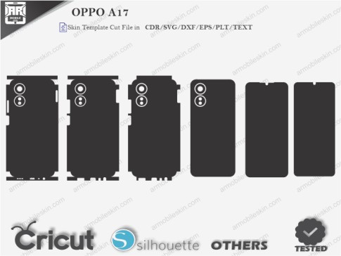 OPPO A17 Skin Template Vector