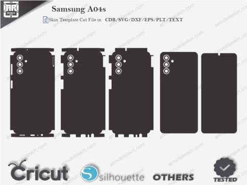 Samsung A04s Skin Template Vector