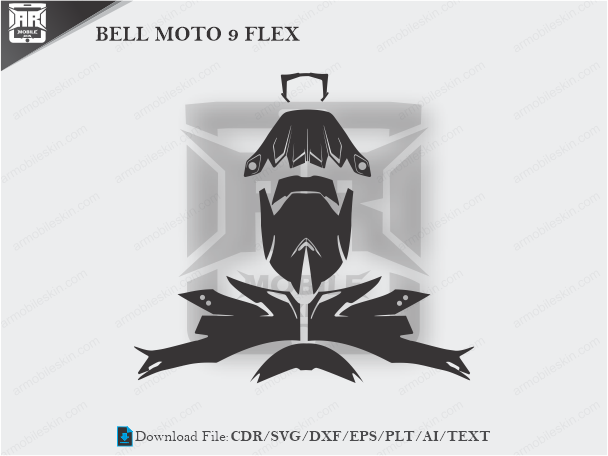 BELL MOTO 9 FLEX HELMET Wrap Skin Template