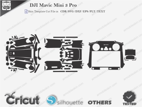 DJI Mavic Mini 3 Pro Skin Template Vector