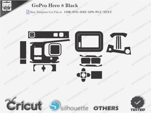 GoPro Hero 8 Black Skin Template Vector
