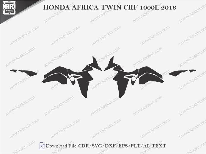 HONDA AFRICA TWIN CRF 1000L 2016 Wrap Skin Template