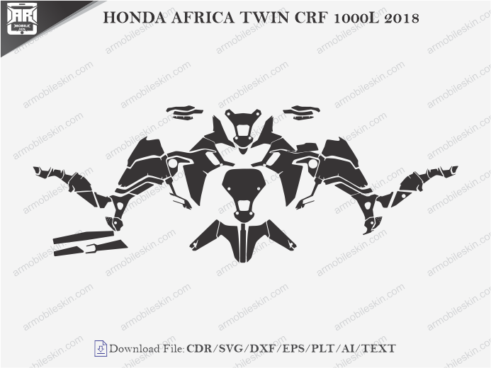 HONDA AFRICA TWIN CRF 1000L 2018 Wrap Skin Template