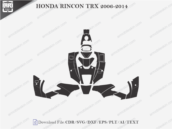 HONDA RINCON TRX 2006-2014 Wrap Skin Template