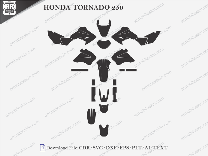 HONDA TORNADO 250 Wrap Skin Template