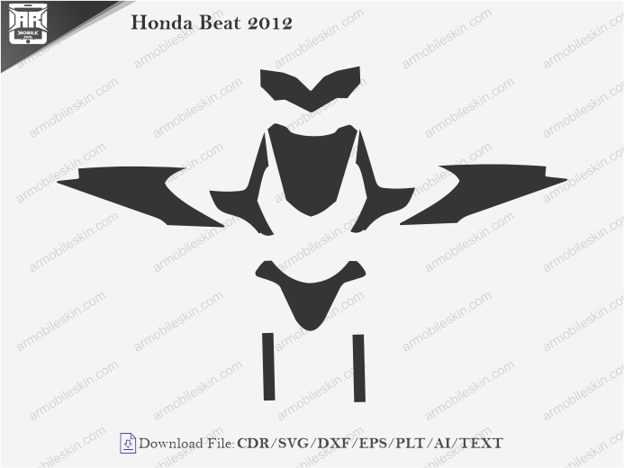 Honda Beat 2012 Wrap Skin Template