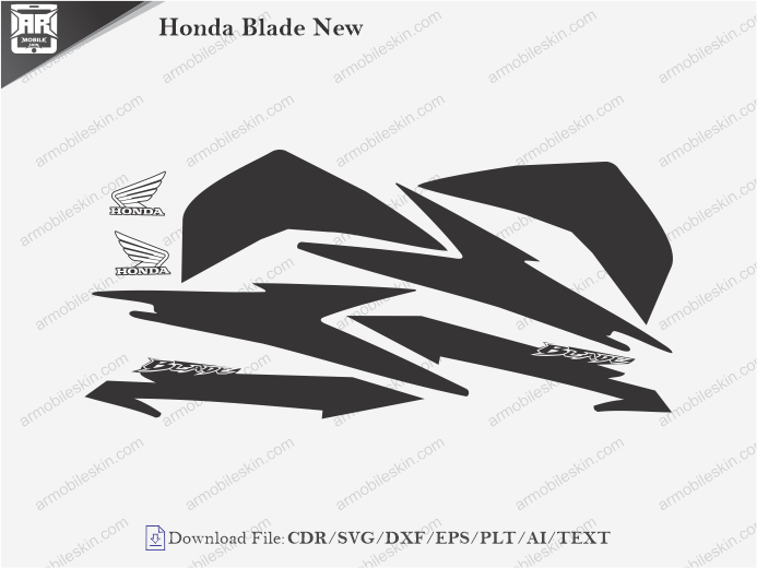 Honda Blade New Wrap Skin Template