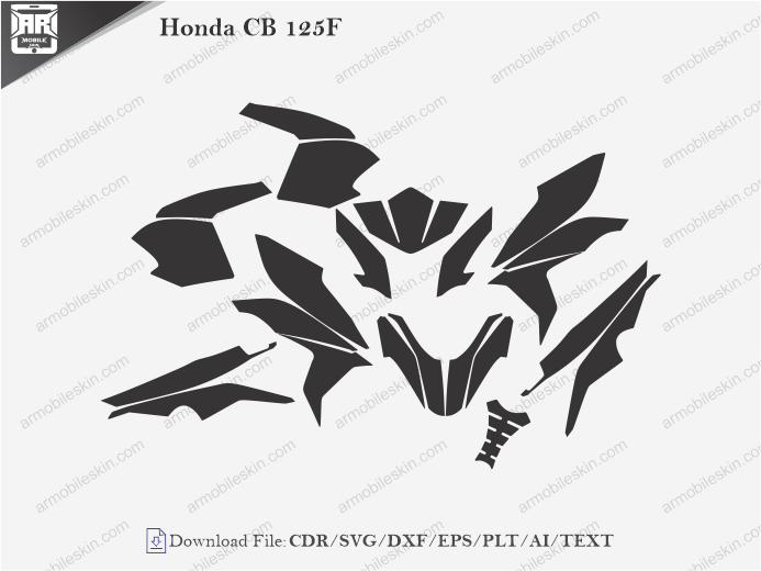 Honda CB 125F Wrap Skin Template