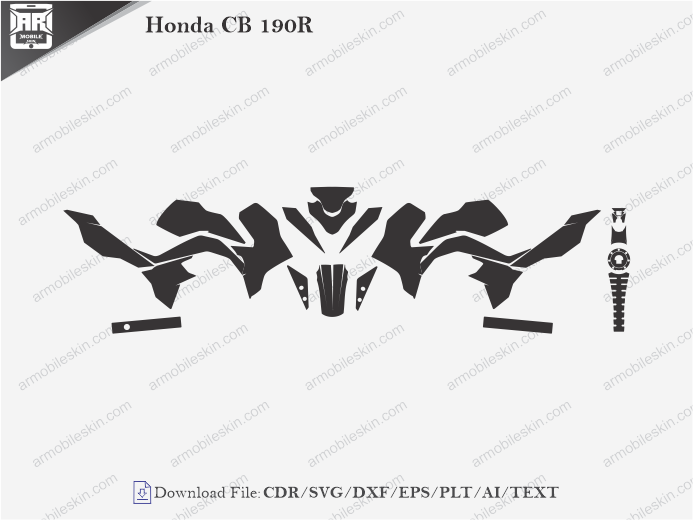 Honda CB 190R Wrap Skin Template