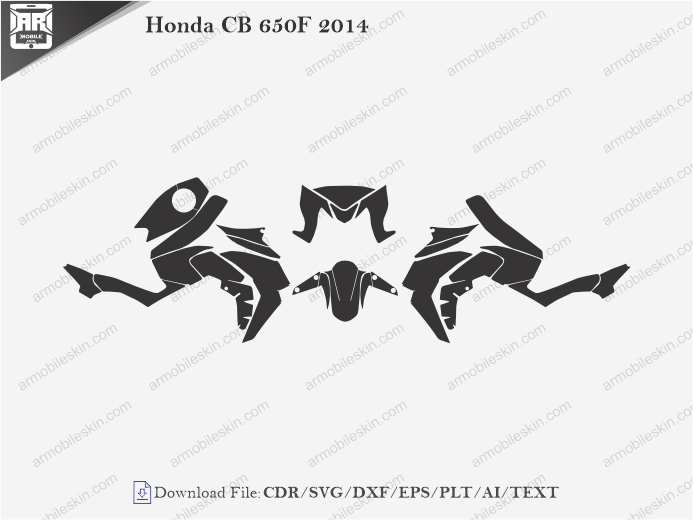 Honda CB 650F 2014 Wrap Skin Template