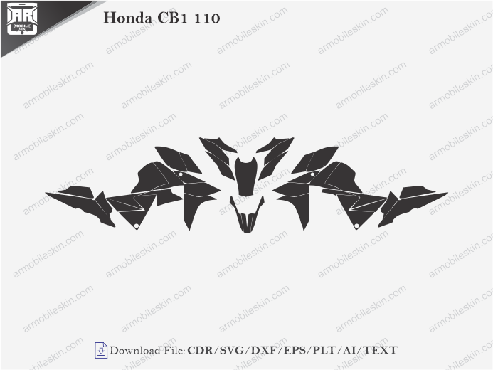Honda CB1 110 Wrap Skin Template