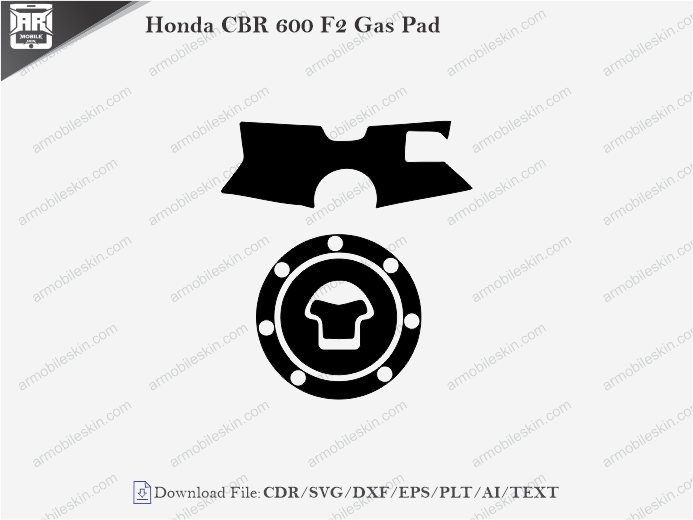 Honda CBR 600 F2 Gas Pad Wrap Skin Template