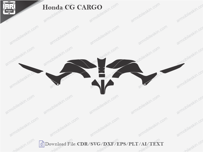 Honda CG CARGO Wrap Skin Template
